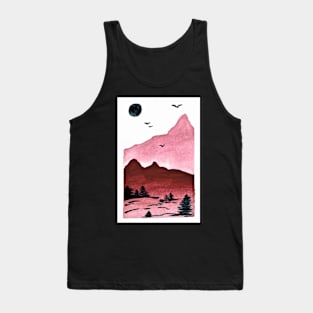 Watercolor Mountains Tank Top